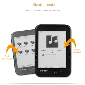 2025 nouveau lecteur Ebook 6 pouces écran d'encre haute clarté dispositifs <span class=keywords><strong>Ereader</strong></span> lecteur Ebook Double RAM fonctions riches lecture de musique 1024*576 - Product Image 6