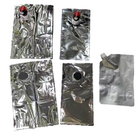 Sac aseptique haute barrière VMPET PE sur mesure avec bec verseur pour la distribution de jus, lait et boissons liquides, pour l'insertion en boîte
