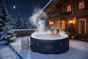 Jacuzzi Inflable Redondo para Interiores Bestway 6001E 1.80m X 66cm <span class=keywords><strong>Lay</strong></span>-<span class=keywords><strong>Z</strong></span>-<span class=keywords><strong>Spa</strong></span> <span class=keywords><strong>Miami</strong></span> <span class=keywords><strong>AirJet</strong></span> SaluSpa - Product Image 4