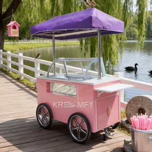 2025 Food Truck Commercial <b>Machine</b> Equipment Display Cabinet Freezer Refrigerator Gelato Popsicle Ice Cream Push Cart - Product Image 4