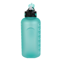 Bouteille d'eau sport Big Mouth en PETG, vente en gros, 74 oz, 2,2 L, demi-gallon, avec marqueur de temps