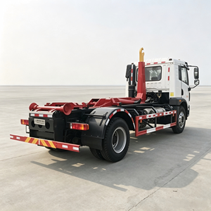 China Factory FAW 4×2 Hook Arm Garbage Truck New Diesel Hook Lift Waste Truck Detachable Garbage <b>Bin</b> Hook Loader Truck - Product Image 5