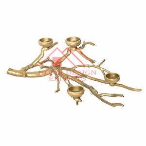 Vente chaude Décoration De Mariage Vaisselle En Aluminium T Lumière Bougeoir pour Décor De Mariage Conception Sol Bougie Pilier Titulaire De Mariage - Product Image 5