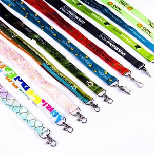 High Quality Customized Sublimation Fixed <b>Polyester</b> Printing ID Card Holder <b>Lanyard</b> with Hook - Product Image 3