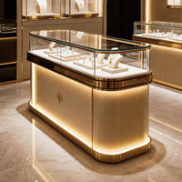 Comptoir de présentation de bijoux de luxe sur mesure, vitrine en verre, conception d'armoire de présentation pour bijouteries en or sur mesure, dépôt requis