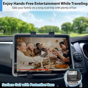 Supporto Universale Pieghevole Regolabile in ABS per Telefono e Tablet da Auto, Compatibile con <span class=keywords><strong>iPad</strong></span>, Rotazione a 360°, Flessibile - Product Image 3