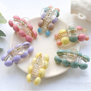 Fermagli per Capelli Sexy Fatti a Mano con Perline Colorate Pastello per Donne, Accessori per Feste in Nylon Ecologico, Alta Qualità, Effetto Sfumato - Product Image 6