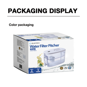 Carafe filtrante à eau Bluetech HS522 Fressia 7,<span class=keywords><strong>5</strong></span> L, <span class=keywords><strong>plastique</strong></span> sans BPA, manuelle, avec mesureur TDS intégré, ergonomique - Product Image 4