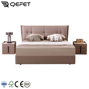 <span class=keywords><strong>Lit</strong></span> double à ressort de style européen minimaliste <span class=keywords><strong>et</strong></span> à la mode spécialement conçu pour les chambres modernes - Product Image 2
