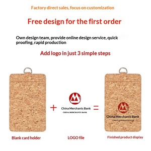 Eco-friendly Work <b>ID</b> Card <b>Holder</b> Employee Badge Lanyard Company-printed Business Office Exhibition logo XY-002 - Product Image 2