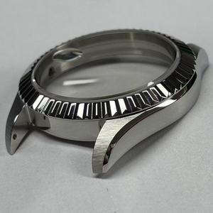 Chất lượng cao 41mm tùy chỉnh 316L thép không gỉ cơ khí trường hợp đồng hồ lồi Tinh thể thủy tinh khoáng tương thích sw300 phong trào - Product Image 6
