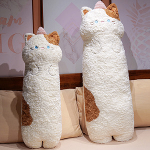 Most Popular Fluffy Cute Pig <b>Cat</b> Pillow PP Cotton Filling Embroidered Design Stress Relief Doll Pillow Gift for Children Kids - Product Image 5
