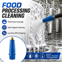 Lance à mousse ST-75 350 bars avec buse en laiton femelle 1/4 pouce pour nettoyeur haute pression, idéale pour le nettoyage de voitures et des installations alimentaires