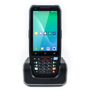 UNIWA HS002 Di Động Cầm Tay Mỏng Honeywell 2D Laser QR Code Android PDA Mã Vạch Điện Thoại Finger In Scanner Với Docking Trạm