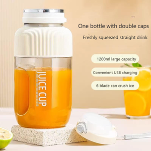 Vaso Exprimidor Portátil Eléctrico Inalámbrico Pequeño para el Hogar, Vaso Exprimidor de Frutas para Estudiantes, Gran Capacidad, Tipo Cubo, para la Escuela y el Hogar - Product Image 1