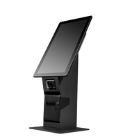 Écran tactile de 21.5 pouces système de commande scanner imprimante tout-en-un pos terminal de paiement restaurant kiosque de commande automatique
