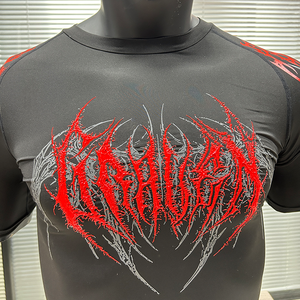 Individuelles Schnell Trocknendes Kompressionsshirt für Herren mit Silikon-Siebdruck – Leicht, Feuchtigkeitsregulierend für Laufen, Fitnessstudio und Training - Product Image 4