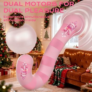 Regalos Creativos <span class=keywords><strong>de</strong></span> Navidad, Juguete Sexual para Mujeres, Estimulador <span class=keywords><strong>de</strong></span> Clítoris y Punto G <span class=keywords><strong>de</strong></span> 9 Velocidades Controlado por Aplicación, Vibrador Rosa para el Placer <span class=keywords><strong>de</strong></span> Parejas - Product Image 3