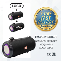 Enceinte portable sans fil TG537 avec subwoofer, stéréo TWS, lumière RGB extérieure, marque privée d'usine, livraison en 7 jours, nom BT personnalisé