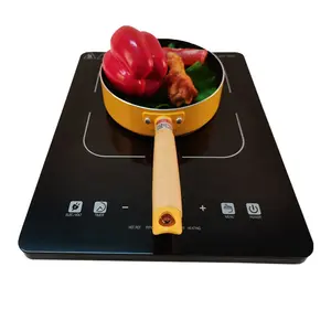 Middle East market VDE plug Single Burner induction hob Rotary control table top stainless steel