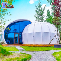 Carpascarpe personnalisée Glamping Tentes de camping uniques Resort House Hotel Tent Snail Sea Shell Glamping Outdoor Tentes