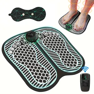 EMS Foot Massager Pad Portable Massage Mat Foot Acupoint Massage Muscle Stimulation Improve Blood Circulation Relief Pain USB