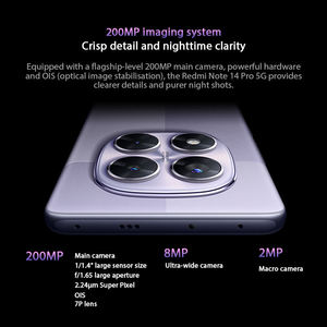 <span class=keywords><strong>Original</strong></span> pour Téléphone <span class=keywords><strong>Redmi</strong></span> <span class=keywords><strong>Note</strong></span> 14 <span class=keywords><strong>Pro</strong></span> 5G avec Dimensity 7300-Ultra/Batterie 5500 mAh <span class=keywords><strong>Chargeur</strong></span> 45 W/Écran 6,67 Pouces 1.5K - Product Image 5