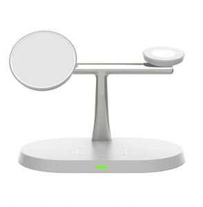 Chargeur sans fil 3 en 1 15W à charge rapide, support pliable pour smartphones, montres connectées et écouteurs - Product Image 2