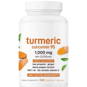 Suplemento de Cúrcuma al por Mayor, 120 Cápsulas, Súper Efecto, 1000 mg, Alta Absorción, Seguro para Adultos, pero No Apto para Mujeres Embarazadas - Product Image 1