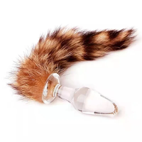 Jouets anaux en cristal de verre de haute qualité, queue de renard, bouchon anal en verre, jouets sexuels, bouchon anal en verre, jouets à queue anale