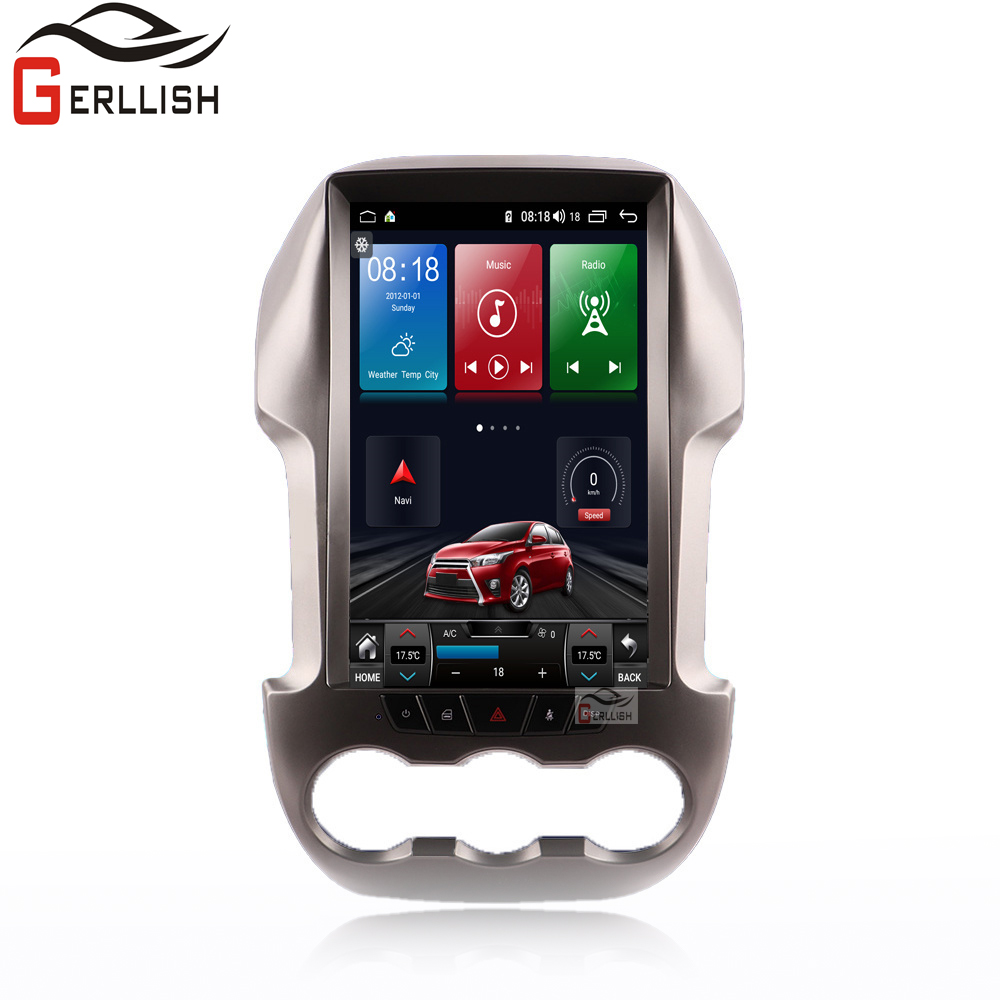 Автомобильный dvd gps-навигатор с вертикальным экраном 12,1 дюймов в стиле Tesla для Ford Ranger T6 2011 +/F250 Ranger 2013 xlt