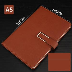 Agenda de cuero PU con tapa dura, cuaderno con impresión personalizada, cubierta de Color A5 con hebilla, 2022 - Product Image 5