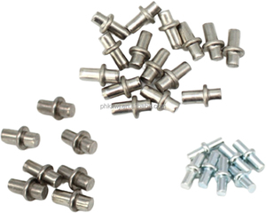 Bản lề trục thép carbon mềm với mặt bích hàn cho trang bị thêm cửa công nghiệp và lắp ráp khung - Product Image 2