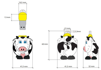 Clé USB 2.0, clé USB portable 64 Go/128 Go, clé USB en chlorure de polyvinyle 3.0, clé USB avec logo personnalisé, cadeau