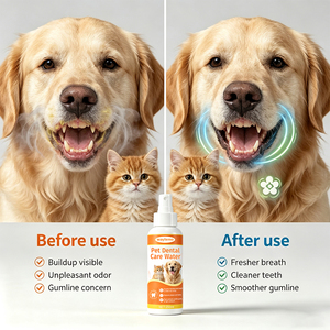 Eau dentaire pour animaux Waylemo, <span class=keywords><strong>propolis</strong></span>, thé vert, chrysanthème sauvage, bioenzyme, erythritol, protège les gencives et les dents, 250 ml - Product Image 4
