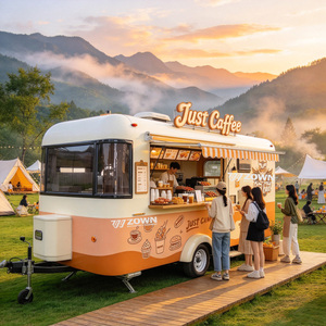 Kiosque alimentaire mobile ZOWN, chariot électrique pour la restauration, panneau décoratif personnalisé, camion conduisible pour la restauration en plein air et les activités commerciales. - Product Image 1