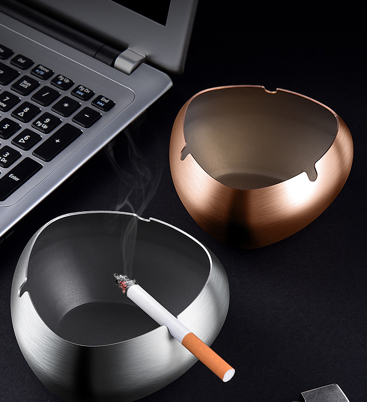 Настраиваемая ветрозащитная пепельница для сигар металлическая пепельница из нержавеющей стали для наружного и внутреннего использования ПВХ сумка/внутренняя коробка приемлемая