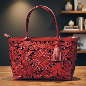 Sac à main en cuir véritable pour femme, bandoulière, fermeture éclair, imperméable, durable, cadeau pour la Saint-Valentin, tendance, BS INTERNATIONAL 3L+ - Product Image 2