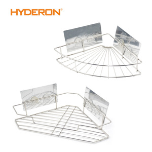 Estante de Almacenamiento para Baño Hyderon, Montado en la Pared, de Plástico y Acero Inoxidable, Diseño Rectangular Minimalista, Duradero - Product Image 5