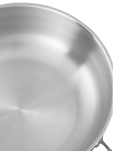 Poêle à frire <span class=keywords><strong>en</strong></span> acier inoxydable 304 de 36 cm/40 cm, acier composite à trois couches, épaissi, multi-usages, sans revêtement - Product Image 2