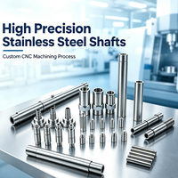 Service de fabrication CNC de précision sur mesure OEM, arbres et broches en acier inoxydable 304 316 pour équipements mécaniques