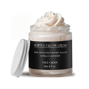 Bálsamo Humectante de Sebo de Res Orgánico Batido, Etiqueta Privada, Crema Nutritiva e Hidratante para el Cuidado de la Piel del Rostro y Cuerpo - Product Image 2