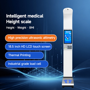 Balance de poids et de taille Minter avec écran de 18,5 pouces, IMC, analyse de la graisse corporelle, rapport d'impression et reçu pour clinique, pharmacie, centre de remise en forme - Product Image 1