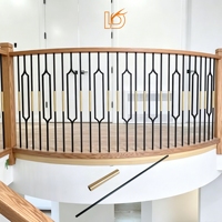 LD-Metal Vente en gros de balustres ronds en aluminium de 5/8 po, accessoires de garde-corps en laiton doré, pièces d'escalier pour la décoration d'escaliers