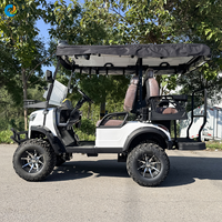 Voiturette de golf électrique Robetaa 4 places 48 V homologuée CE pour la route, avec levage électrique, à vendre