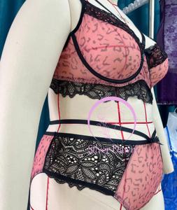 Của Phụ Nữ Cộng Với Kích Thước Hoa Ren Leopard In Thoải Mái Sexy Áo Ngực Và Panty Thiết Lập Chất Lượng Cao Tất Cả Các Mùa Đồ Lót Khiêu Dâm Thiết Lập - Product Image 3