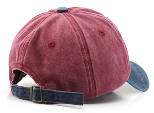 หมวกแก๊ปเบสบอลแฟชั่นสไตล์อเมริกันหมวกแก๊ปทำจากผ้าฝ้ายหกแผงลายใบเมเปิ้ลพิมพ์ลายโค้ง - Product Image 6