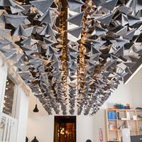Nouveau design, panneau acoustique de plafond écologique pour home cinéma