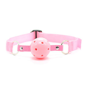 Sm <span class=keywords><strong>Bondage</strong></span> Mond Gevulde Bal Pu Lederen Ademende Mond Remmen Bal Mond Gag Seksproducten Speelgoed Voor Volwassenen Games - Product Image 1