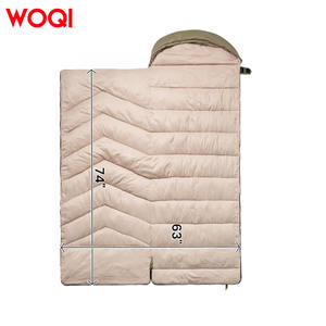 Saco de Dormir Tipo Sobre Woqi, 74x63 Pulgadas, Transpirable, de Poliéster, para Adultos, para Acampar, Hacer Senderismo, Viajar, Uso en Exteriores - Product Image 1